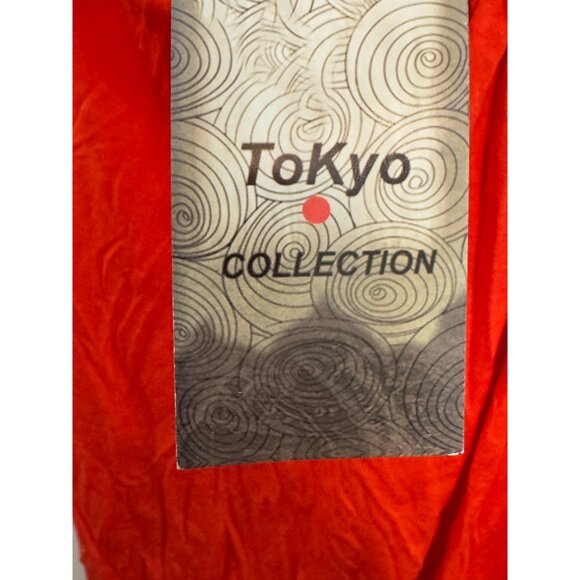 Tokyo Collection Virginie Womens Sleeveless top Size M Orange - Picture 3 of 5